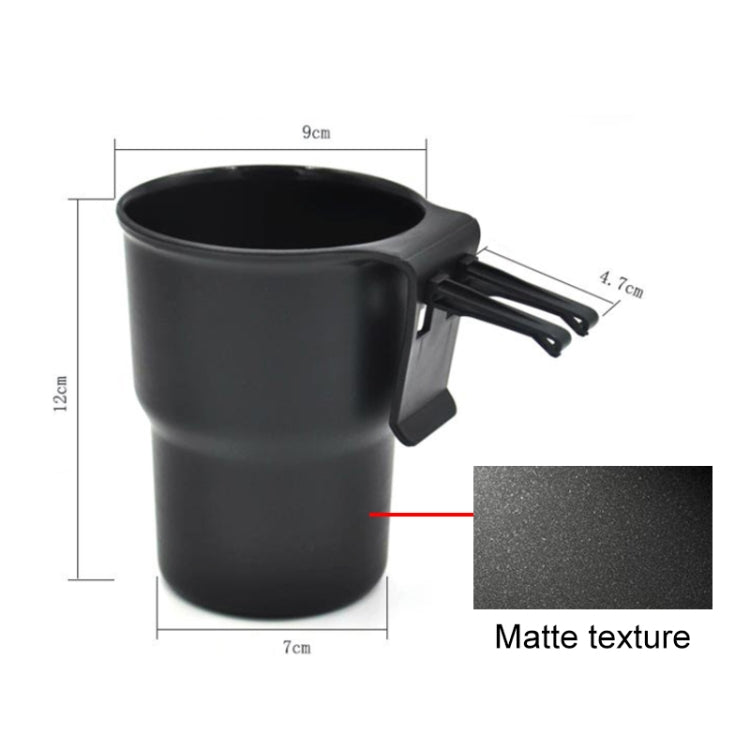 Multifunctional Car Water Cup Holder Hanging Storage Box Mobile Phone Holder Air Outlet Trash Can