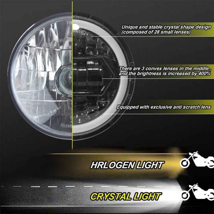 Motorcycle Crystal 5.75 inch LED Headlight Modification Accessories