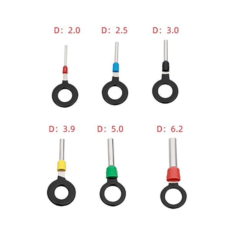 6 in 1 Car Plug Circuit Board Wire Harness Terminal Extraction Pick Connector Crimp Pin Back Needle Remove Tool