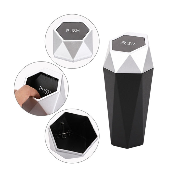 Car Mini Trash Can Desktop Storage Box