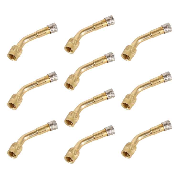 10 PCS Balance Car Inflatable Nozzle Extension Rod Elbow Extension Nozzle, Angle: 135 Degree, 135 Degree