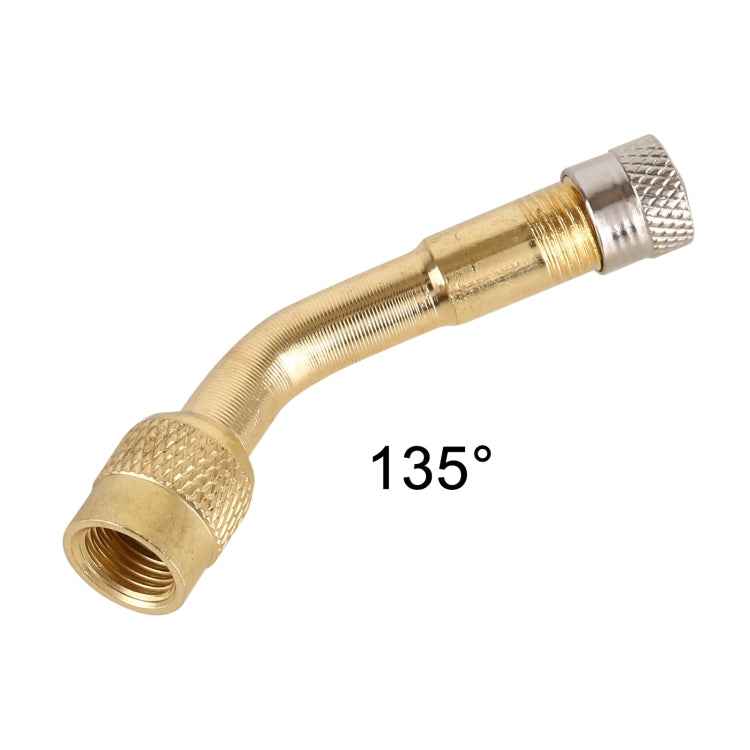 10 PCS Balance Car Inflatable Nozzle Extension Rod Elbow Extension Nozzle, Angle: 135 Degree, 135 Degree