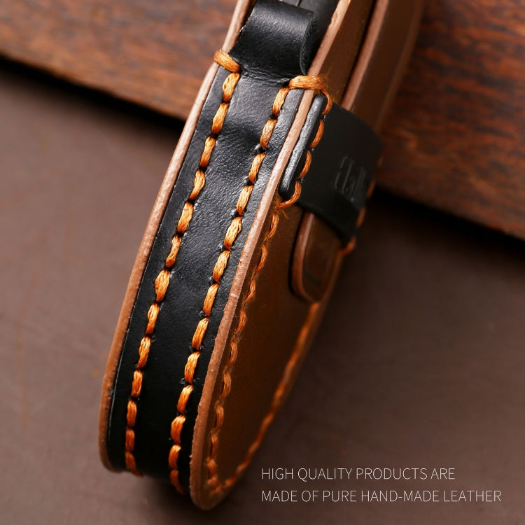 Hallmo Car Cowhide Leather Key Protective Cover Key Case for Nissan Sylphy 3-button Tail Box