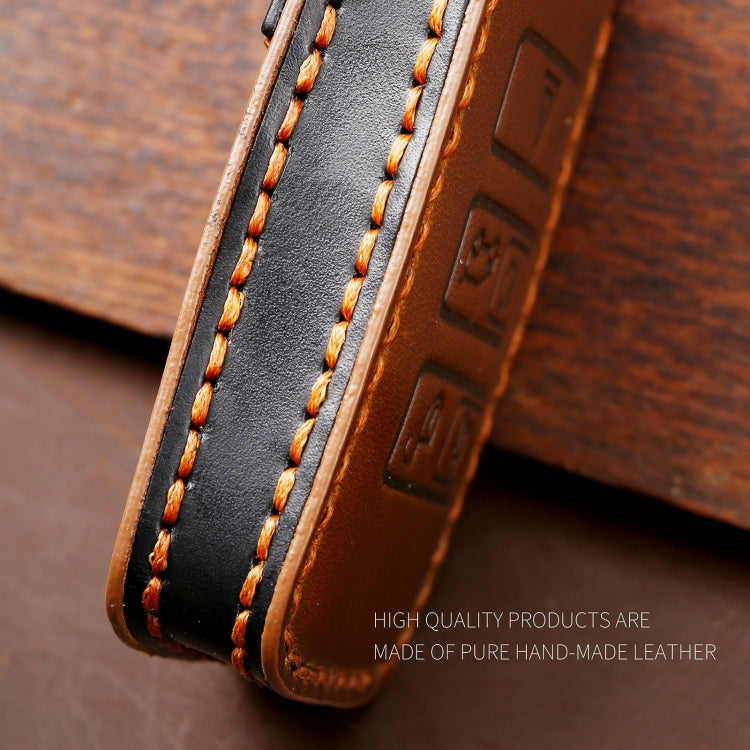 Hallmo Car Cowhide Leather Key Protective Cover Key Case for Land Rover Discovery 5 A Style, For Land Rover Discovery 5 A Style