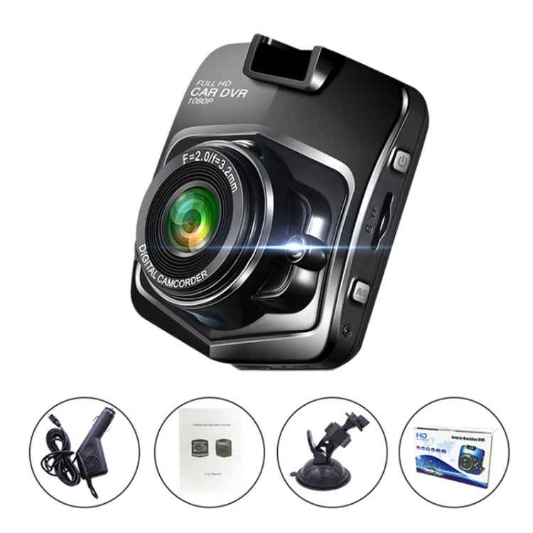 2.4 inch Car 480P Single Recording Shield Driving Recorder DVR Support Parking Monitoring / Loop Recording (Black)