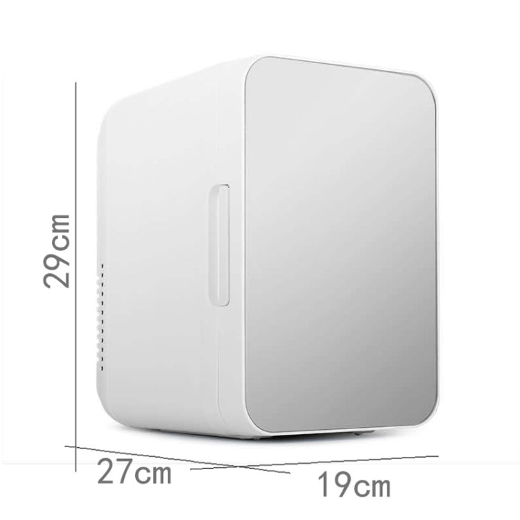 8L 37-48W Tempered Glass Panel Car / Home Mini Refrigerator US Plug, 8L US Plug(Silver), 8L US Plug(Gold)