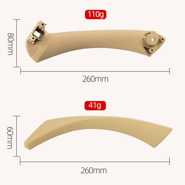 Car Left Side Inner Armrest Door Handle Assembly for BMW E90 2005-2012, Left and Right Drive Universal, Left Handle Assembly (Beige), Left Handle Assembly (Black), Left Handle Assembly (Grey)