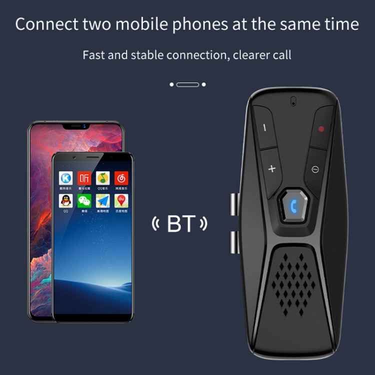T823 Car Sun Visor Bluetooth Hands-free Call Speaker