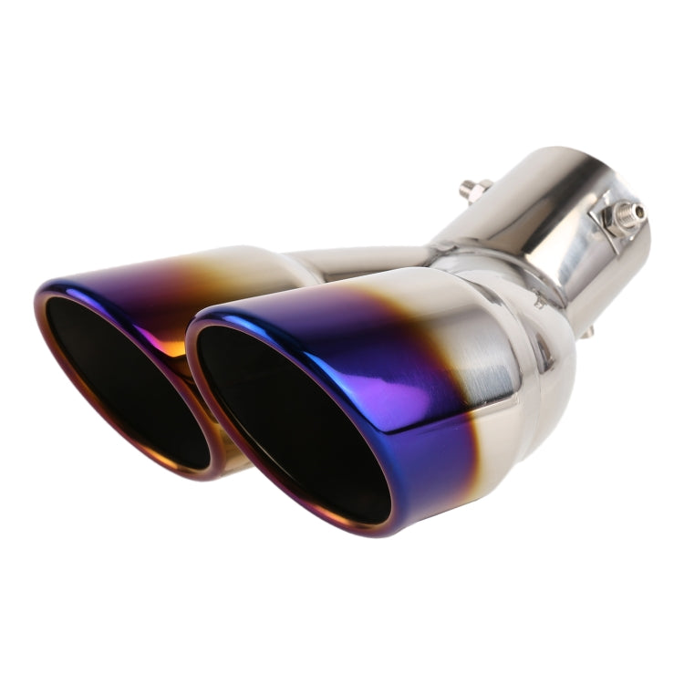 Universal Car Styling Stainless Steel Elbow Exhaust Tail Muffler Tip Pipe, Inside Diameter: 6cm, Elbow Inside Diameter: 6cm (Silver), Elbow Inside Diameter: 6cm (Grey), Elbow Inside Diameter: 6cm (Blue)