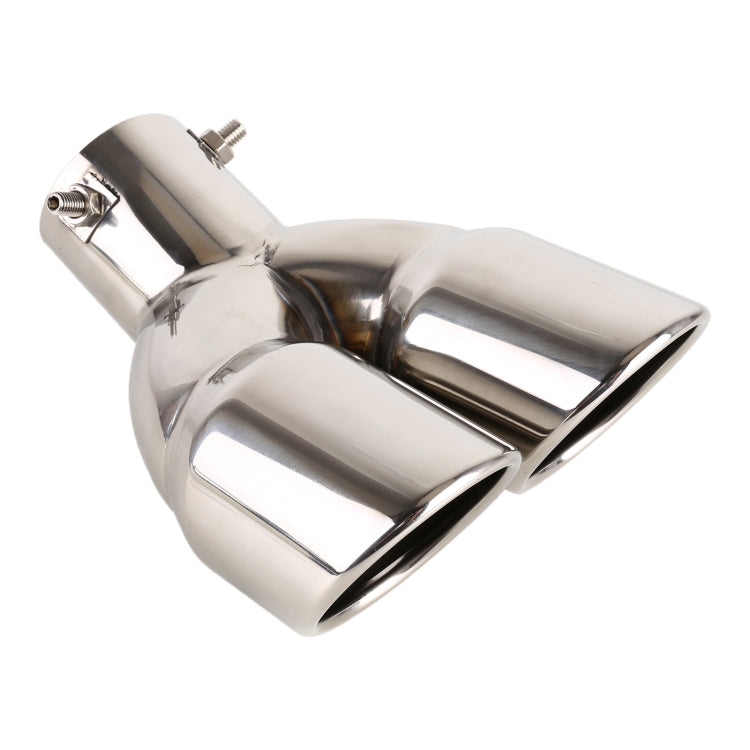 Universal Car Styling Stainless Steel Elbow Exhaust Tail Muffler Tip Pipe, Inside Diameter: 6cm, Elbow Inside Diameter: 6cm (Silver), Elbow Inside Diameter: 6cm (Grey), Elbow Inside Diameter: 6cm (Blue)