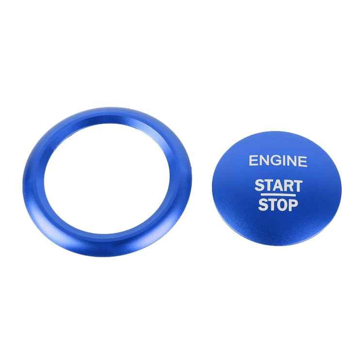 Car Engine Start Key Push Button Ring Trim Sticker Decoration for Mercedes-Benz A-Class 2013-2018 / C-Class 2015-2018 / GLA