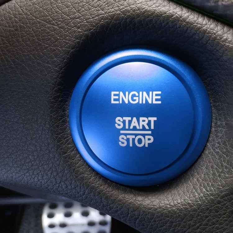 Car Engine Start Key Push Button Ring Trim Sticker Decoration for Mercedes-Benz A-Class 2013-2018 / C-Class 2015-2018 / GLA