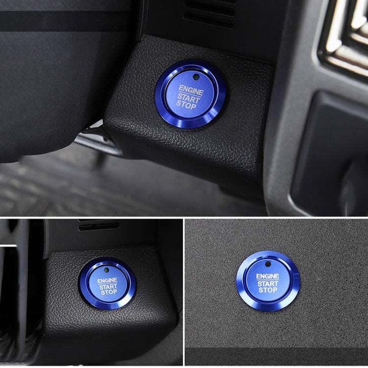 Car Engine Start Key Push Button Ring Trim Sticker Decoration for Ford F150, For Ford F150 (Blue), For Ford F150 (Red), For Ford F150 (Silver), For Ford F150 (Black), For Ford F150 (Gold)
