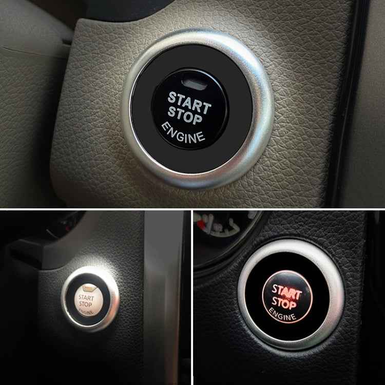 Car Engine Start Key Push Button Ring Trim Sticker Decoration for Infiniti Q50L/QX50/Q70/QX60/Q60