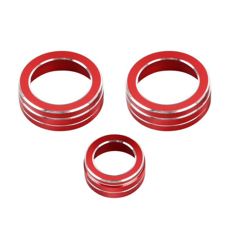 3 PCS Car Metal Air Conditioner Knob Case for Honda CR-V 2017-2021, For Honda CR-V 2017-2021 (Silver), For Honda CR-V 2017-2021 (Blue), For Honda CR-V 2017-2021 (Red)
