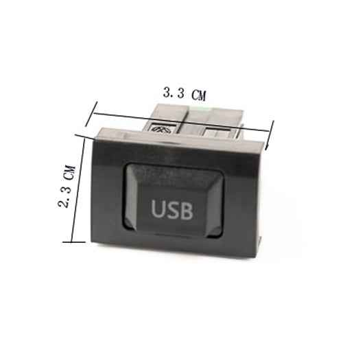 Car Center Console CD Reserved Position Modified 3.3 x 2.3cm USB Interface Conversion Cable  for Volkswagen / Audi / Skoda, Cable Length: 1m
