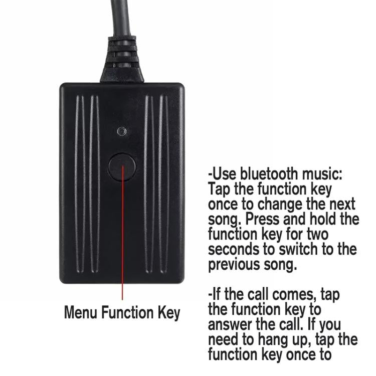 Car Bluetooth Music AUX Audio Cable + MIC for Audi / Volkswagen
