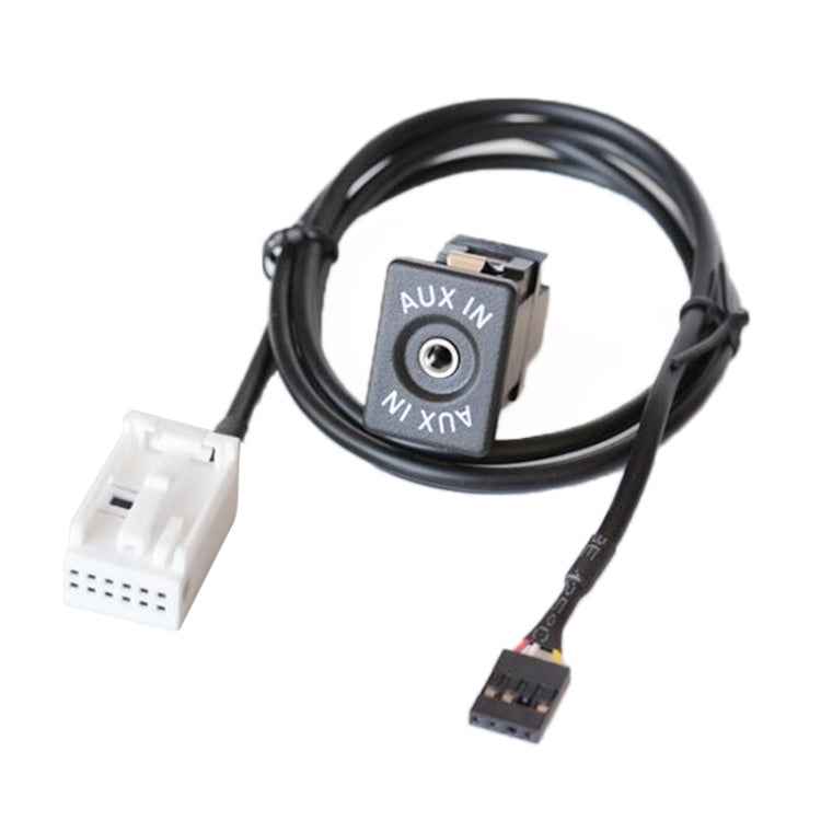 Car Handheld Box AUX Interface Connector + Cable Wire Harness for Volkswagen Bora / Audi