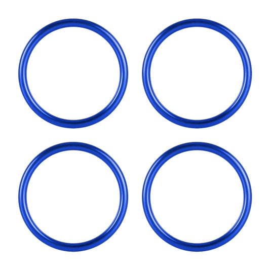 4 PCS / Set Air Conditioning Vent Metal Decorative Ring for Audi A1, For Audi A1