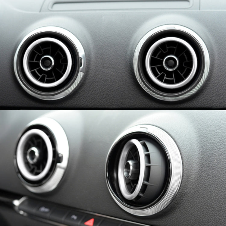 4 PCS / Set Air Conditioning Vent Metal Decorative Ring for Audi A1