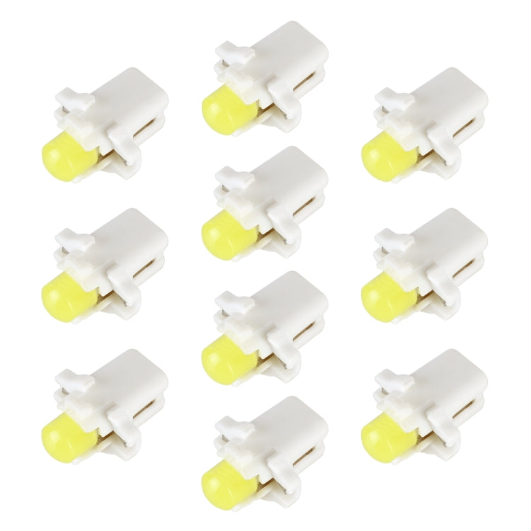 10 PCS B8.3 0.2W DC12V Wedge Instrument Panel COB LED Light Dashboard Gauge Cluster Indicator Lamp Bulb, B8.3 (Red Light), B8.3 (White Light), B8.3 (Yellow Light), B8.3 (Blue Light)