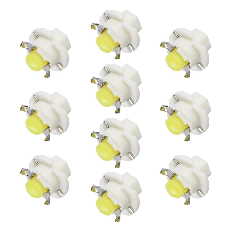 10 PCS B8.4 0.2W DC12V Wedge Instrument Panel COB LED Light Dashboard Gauge Cluster Indicator Lamp Bulb, B8.4 (White Light), B8.4 (Yellow Light), B8.4 (Pink Light), B8.4 (Green Light), B8.4 (Red Light)