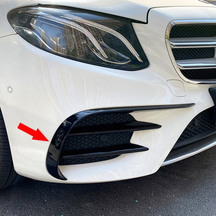 Car Front Wind Knife Decoration Sticker Strip for Mercedes-Benz E Class W213 2016-2020/E200/E260/E300, Wind Knife For Mercedes-Benz E Class(Black), Wind Knife For Mercedes-Benz E Class(Carbon Fiber Black)