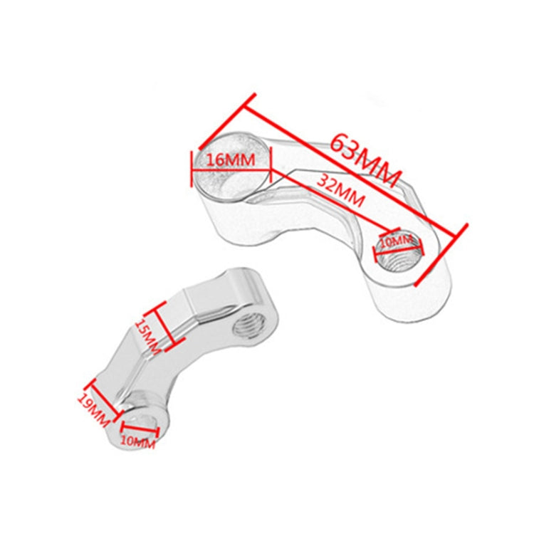 SF-YSZ-2 Mirror Code Motorcycle Modification Aluminum Alloy CNC Rearview Extension Bracket Set