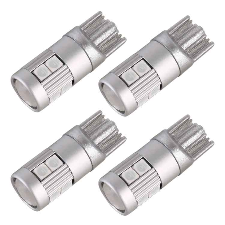 4 PCS T10 DC12V / 2W Car Clearance Light 9LEDs SMD-3030 Lamp Beads