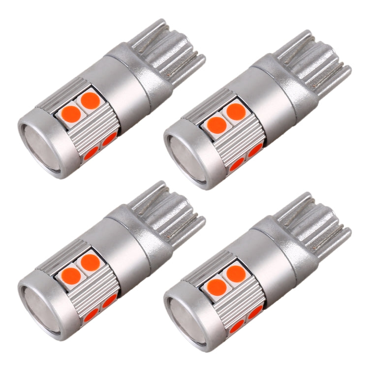 4 PCS T10 DC12V / 2W Car Clearance Light 9LEDs SMD-3030 Lamp Beads , 9LEDs SMD-3030 (Yellow Light), 9LEDs SMD-3030 (Ice Blue Light), 9LEDs SMD-3030 (Blue Light), 9LEDs SMD-3030 (Pink Light), 9LEDs SMD-3030 (Red Light), 9LEDs SMD-3030 (White Light)