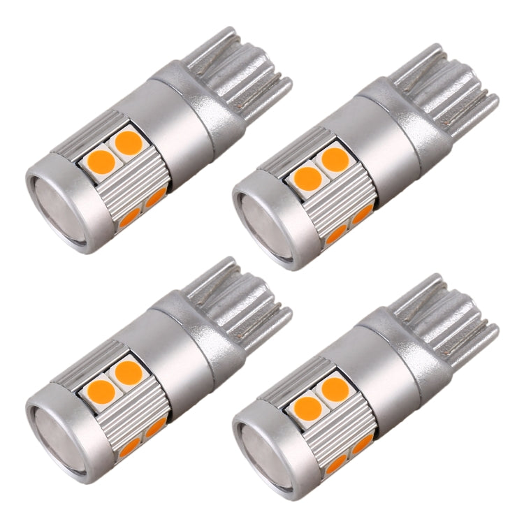 4 PCS T10 DC12V / 2W Car Clearance Light 9LEDs SMD-3030 Lamp Beads , 9LEDs SMD-3030 (Yellow Light), 9LEDs SMD-3030 (Ice Blue Light), 9LEDs SMD-3030 (Blue Light), 9LEDs SMD-3030 (Pink Light), 9LEDs SMD-3030 (Red Light), 9LEDs SMD-3030 (White Light)
