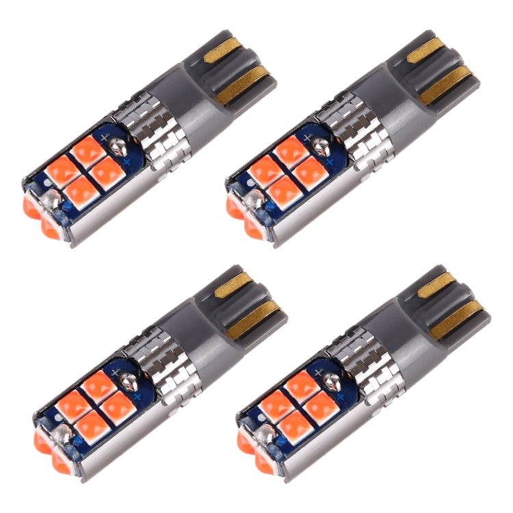4 PCS T10 DC12V / 2W Car Clearance Light 10LEDs SMD-3030 Lamp Beads, 10LEDs SMD-3030 (Pink Light), 10LEDs SMD-3030 (Green Light), 10LEDs SMD-3030 (Red Light), 10LEDs SMD-3030 (White Light), 10LEDs SMD-3030 (Yellow Light), 10LEDs SMD-3030 (Ice Blue Ligh...
