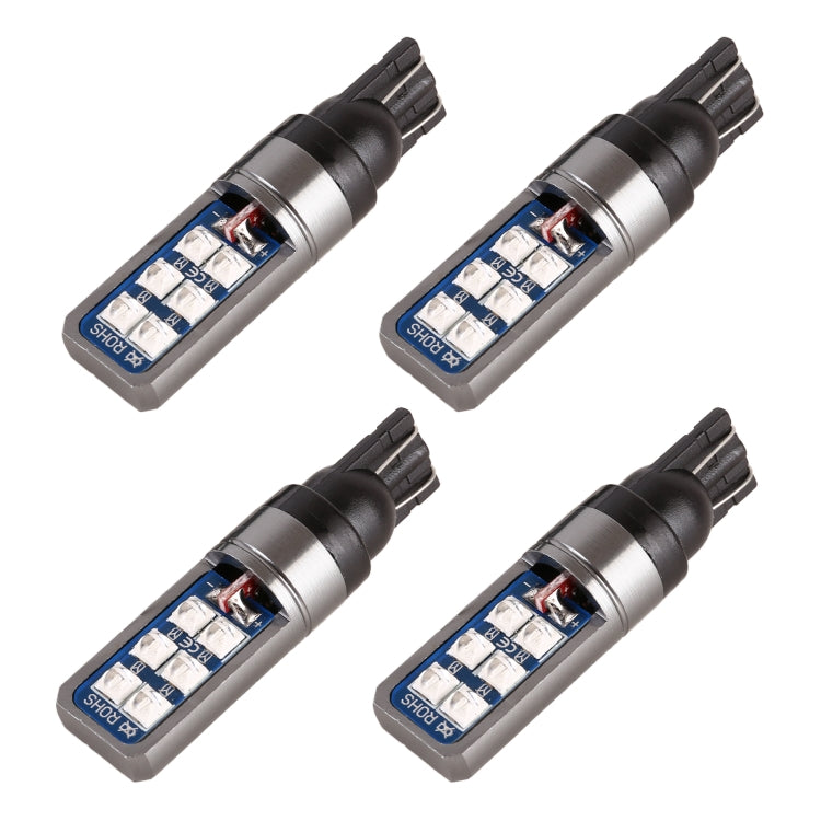 4 PCS T10 DC12V / 4W Car Clearance Light 12LEDs SMD-3030 Lamp Beads, 12LEDs SMD-3030 (Yellow Light), 12LEDs SMD-3030 (Ice Blue Light), 12LEDs SMD-3030 (Blue Light), 12LEDs SMD-3030 (Pink Light), 12LEDs SMD-3030 (Green Light), 12LEDs SMD-3030 (Red Light...