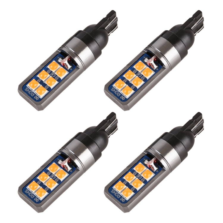 4 PCS T10 DC12V / 4W Car Clearance Light 12LEDs SMD-3030 Lamp Beads, 12LEDs SMD-3030 (Yellow Light), 12LEDs SMD-3030 (Ice Blue Light), 12LEDs SMD-3030 (Blue Light), 12LEDs SMD-3030 (Pink Light), 12LEDs SMD-3030 (Green Light), 12LEDs SMD-3030 (Red Light...