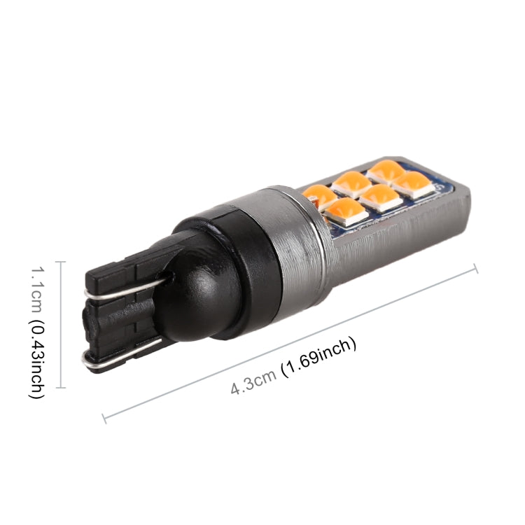 4 PCS T10 DC12V / 4W Car Clearance Light 12LEDs SMD-3030 Lamp Beads, 12LEDs SMD-3030 (Yellow Light), 12LEDs SMD-3030 (Ice Blue Light), 12LEDs SMD-3030 (Blue Light), 12LEDs SMD-3030 (Pink Light), 12LEDs SMD-3030 (Green Light), 12LEDs SMD-3030 (Red Light...