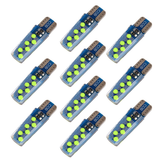 10 PCS T10 DC12V / 1.2W Car Clearance Light 12LEDs COB Lamp Beads, 12LEDs COB (Green Light), 12LEDs COB (Red Light), 12LEDs COB (White Light), 12LEDs COB (Yellow Light), 12LEDs COB (Ice Blue Light), 12LEDs COB (Blue Light), 12LEDs COB (Pink Light)