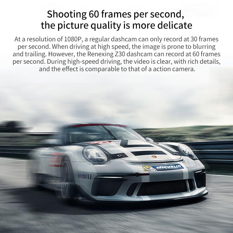 Z30 WiFi Dual-lens HD 2160P Non-light Night Vision 360-degree Panoramic Driving Recorder, GPS Version, Z30 GPS Version