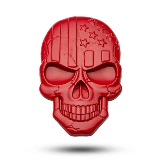 Three-dimensional Devil Skull Metal Plating Car Sticker