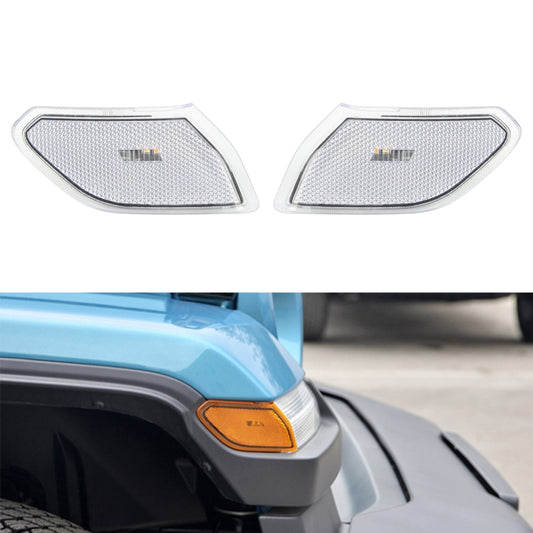 Car Transparent Wheel Eyebrow Side Light Turn Signal Leaf Plate Lamp for Jeep Wrangler JL 2018-, Transparent