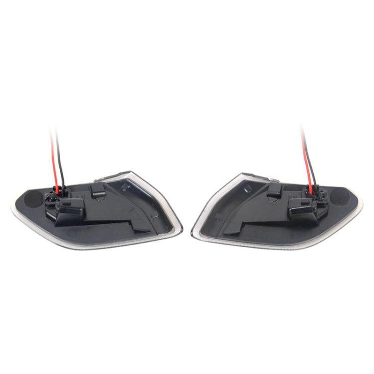 Car Transparent Wheel Eyebrow Side Light Turn Signal Leaf Plate Lamp for Jeep Wrangler JL 2018-, Transparent