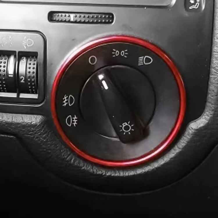 Car Headlight Switch Decorative Ring for Volkswagen Golf