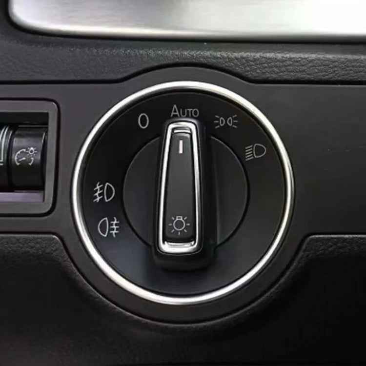Car Headlight Switch Decorative Ring for Volkswagen Golf