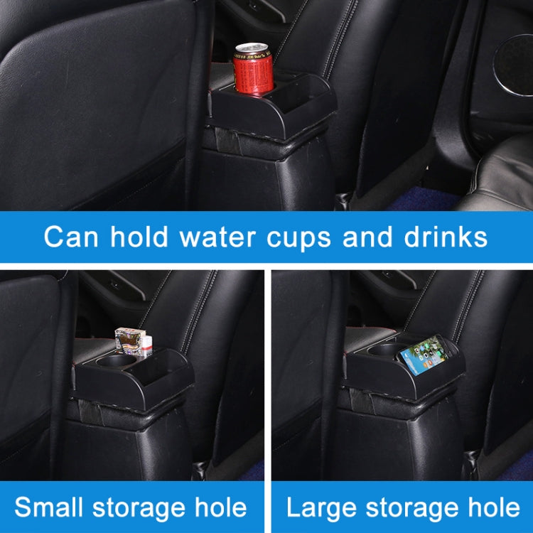 Car Multi-functional Dual USB Armrest Box Booster Pad, Microfiber Leather Curved Type
