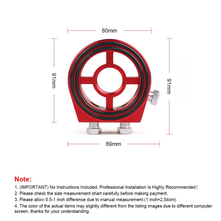 Car Modification Oil Temperature and Oil Pressure Gauge Adapter