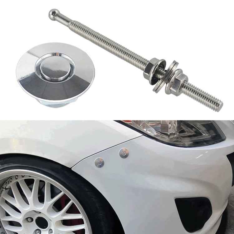 100mm Stainless Steel Quick-pins Push Button Billet Hood Pins Lock Clip Kit