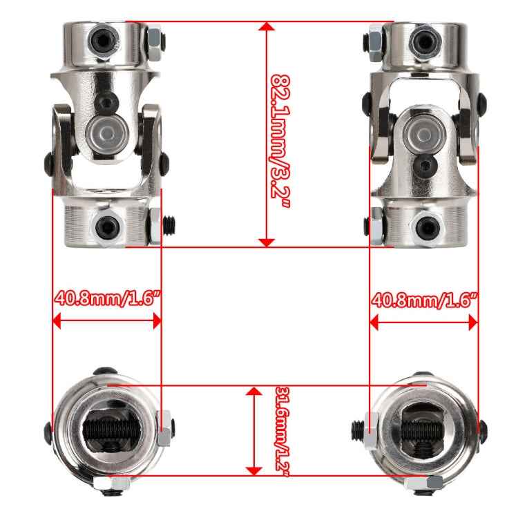 Car Modification 3/4 inch Steering Shaft Universal Joint