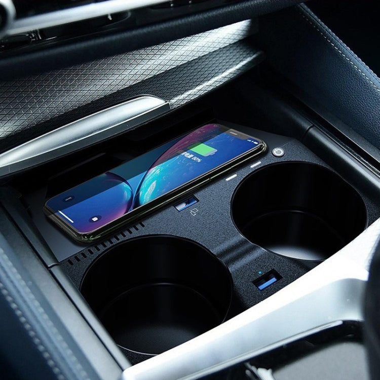 HFC-1016 Car Qi Standard Wireless Charger 10W Quick Charging for BMW M5 2018-2021, Left and Right Driving