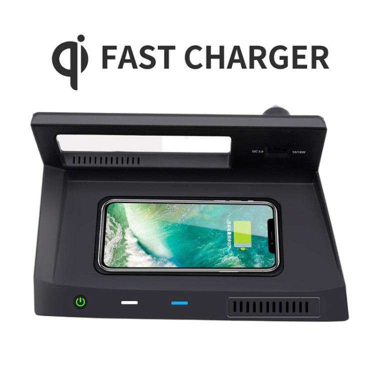 HFC-1030 Car Qi Standard Wireless Charger 10W Quick Charging for Volkswagen Tiguan L 2019-2021, Left Driving