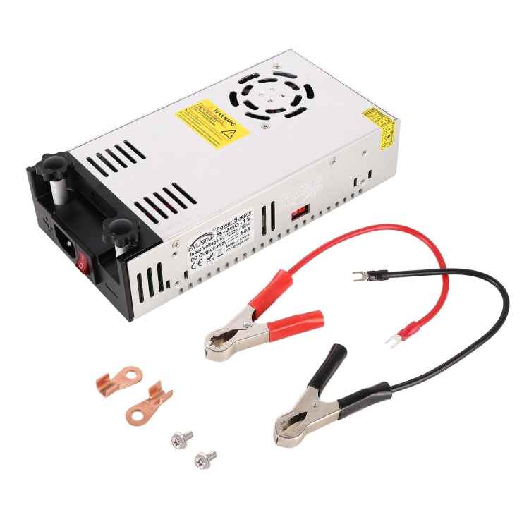 S-300-12 DC12V 300W 25A DIY Regulated DC Switching Power Supply Power Step-down Transformer with Clip, US Plug, S-360-12