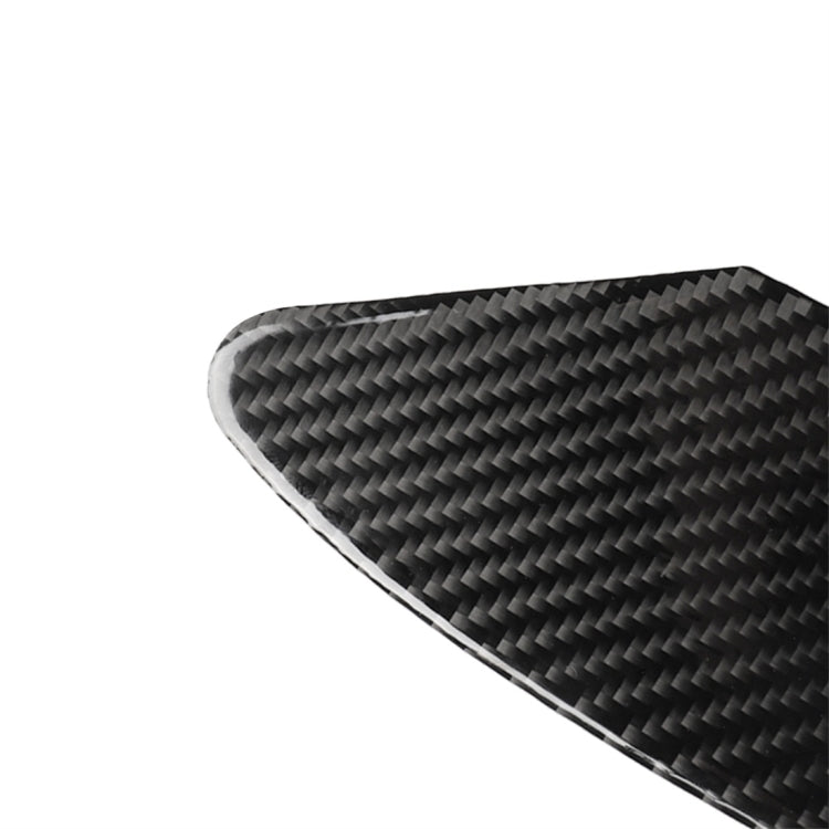 Carbon Fiber Car Charging Port Panel Decorative Sticker for Tesla Model X, Suitable for Left Driving, Charging Port Panel
